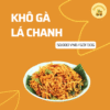 Khô gà lá chanh thơm ngon, được chế biến từ ức gà xé sợi, kết hợp cùng lá chanh và gia vị.