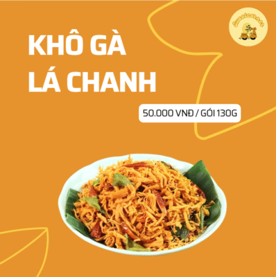 Khô gà lá chanh thơm ngon, được chế biến từ ức gà xé sợi, kết hợp cùng lá chanh và gia vị.