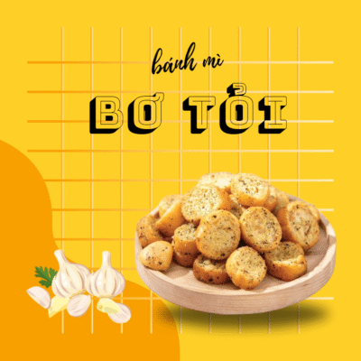 Bánh mì bơ tỏi sấy khô giòn rụm, thơm béo, đóng gói tiện lợi từ Sweet Corner